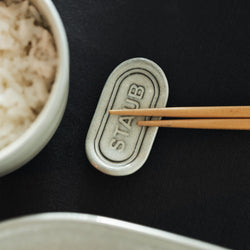 STAUB | DINING LINE - Podstawka pod nóż - 4 szt. - Ceramiczna - Biała trufla