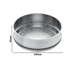 STAUB | wkład do gotowania na parze - Ø 240 mm - stal nierdzewna - srebrny