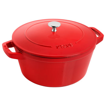 STAUB | STACKABLE SET - zestaw Garnków do gotowania - 2 szt - Ø 240mm - żeliwo - wiśniowa czerwień - Prime Gastro