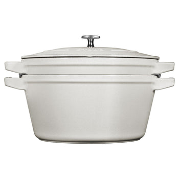 STAUB | STACKABLE SET - Zestaw garnków do gotowania - 2 szt - Ø 240mm - żeliwo - biała trufla - Prime Gastro