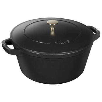 STAUB | STACKABLE SET - Zestaw garnków do gotowania - 3 szt - Ø 240mm - żeliwo - czarny - Prime Gastro