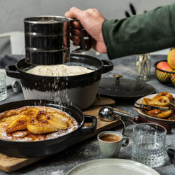 STAUB | STACKABLE SET - Zestaw garnków do gotowania - 3 szt - Ø 240mm - żeliwo - czarny