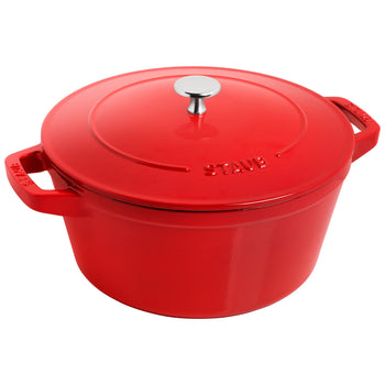 STAUB | STACKABLE SET - Zestaw garnków do gotowania - 3 szt - Ø 240mm - żeliwo - wiśniowa czerwień - Prime Gastro