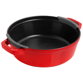 STAUB | STACKABLE SET - Zestaw garnków do gotowania - 3 szt - Ø 240mm - żeliwo - wiśniowa czerwień - Prime Gastro