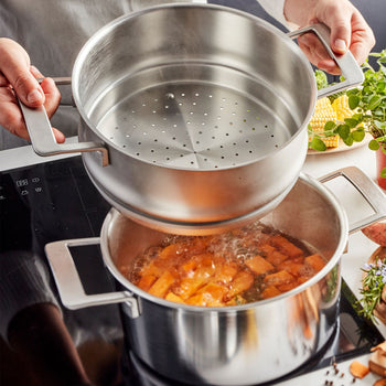 DEMEYERE | INDUSTRY 5 - Garnek do smażenia z pokrywką - Ø 240mm - Stal nierdzewna - Prime Gastro