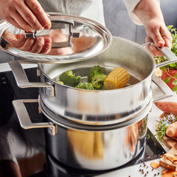 DEMEYERE | INDUSTRY 5 - Garnek do smażenia z pokrywką - Ø 180mm - Stal nierdzewna