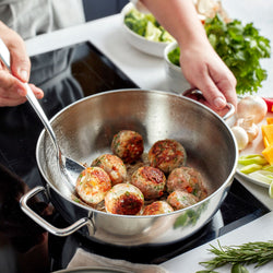 DEMEYERE | APOLLO 7 - patelnia do duszenia stożkowa ze szklaną pokrywką - Ø 280 mm - stal nierdzewna