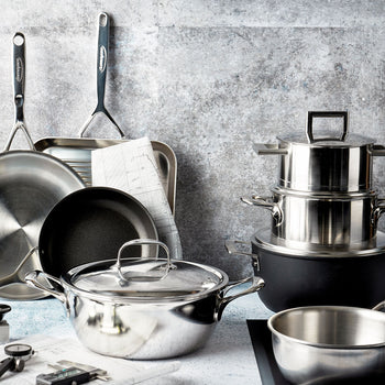 DEMEYERE | ATLANTIS 7 - Patelnia do duszenia - Ø 240mm - Stal nierdzewna - Prime Gastro