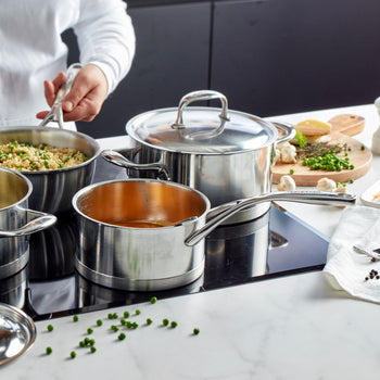 DEMEYERE | ATLANTIS 7 - Patelnia do duszenia - Ø 240mm - Stal nierdzewna - Prime Gastro