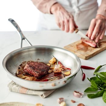 DEMEYERE | PROLINE 7 - Patelnia do smażenia - Ø 240mm - Stal nierdzewna - Prime Gastro