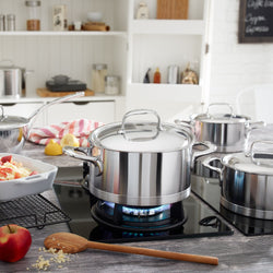 DEMEYERE | ATLANTIS 7 - Garnek do smażenia z pokrywką - Ø 240mm - Stal nierdzewna