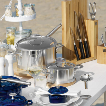 DEMEYERE | ATLANTIS 7 - Garnek do smażenia z pokrywką - Ø 200mm - Stal nierdzewna - Prime Gastro