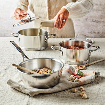 DEMEYERE | ATLANTIS 7 - Garnek do smażenia z pokrywką - Ø 200mm - Stal nierdzewna - Prime Gastro