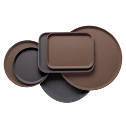 (12 szt.) CAMBRO | CAMTREAD® - Tacka z włókna szklanego - okrągła - ø 280 mm - wysoki profil - czarna