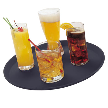 (12 szt.) CAMBRO | CAMTREAD® - Tacka z włókna szklanego - okrągła - ø 405 mm - wysoki profil - czarna - Prime Gastro