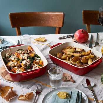 STAUB | CERAMIQUE - Naczynie do zapiekania - 270x200mm - Ceramika - Wiśniowy czerwony kolor - Prime Gastro