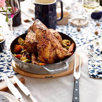 STAUB | SPECIALITIES - - Podkładka pod garnek magnetyczna - 230mm - Brązowy - Buk - Prime Gastro