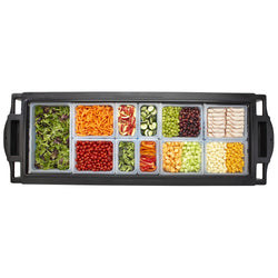 (6 sztuk) CAMBRO | Pojemniki GN z polipropylenu 1/1 – mleczne – wysokość: 100 mm