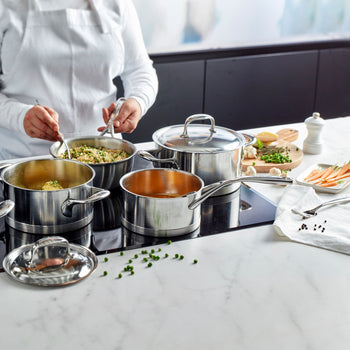 DEMEYERE | ATLANTIS 7 - Rondel z uchwytem bez pokrywki - Ø 200mm - Stal nierdzewna - Prime Gastro