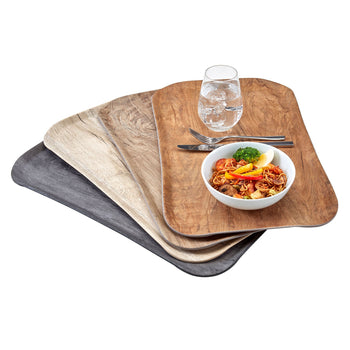 (12 szt.) CAMBRO | CENTURY™ - Taca z włókna szklanego - GN 1/1 - efekt brązowego drewna dębowego - gładka - Prime Gastro