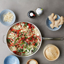 DEMEYERE | INDUSTRY 5 - Patelnia do smażenia z pokrywką - stożkowa - Ø 200 mm - stal nierdzewna