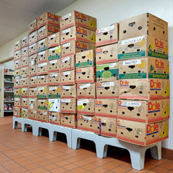 CAMBRO | Seria S - Wytrzymała podstawa łożyskowa - z powierzchnią szczelinową - szara plamka