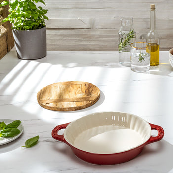 STAUB | CERAMIQUE - Forma do ciasta - Ø 280mm - Ceramika - Wiśniowa czerwień - Prime Gastro