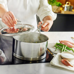 DEMEYERE | ATLANTIS 7 - Rondel z uchwytem i pokrywką - Ø 160mm - Stal nierdzewna