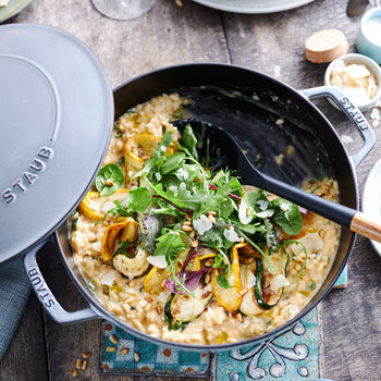 STAUB | BRAISERS - Brytfanna z Chistera Drop-Structure - 240mm - Żeliwna - Grafitowa szara - Prime Gastro