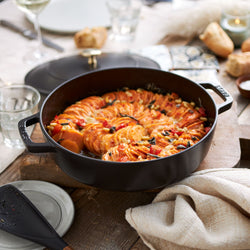 STAUB | BRAISERS - Brytfanna z Chistera Drop - Structure - 240mm - Żeliwna - Czarna