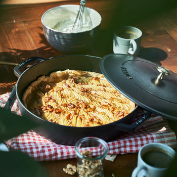 STAUB | BRAISERS - Brytfanna z Chistera Drop-Structure - 280mm - Żeliwna - Czarna - Prime Gastro