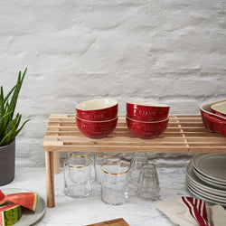 STAUB | CERAMIQUE - 4 - częściowy zestaw misek - Ø 120 mm - ceramika - kolor wiśniowo - czerwony