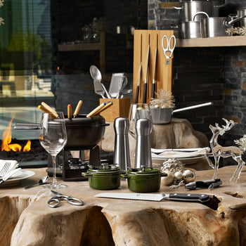 STAUB | SPECIALITIES - Zestaw do fondue - Ø 180mm - Żeliwo - Czarny - Prime Gastro