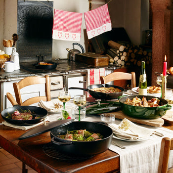 STAUB | BRAISERS - Brytfanna z Chistera Drop-Structure - 280mm - Żeliwna - Bazyliowa zieleń - Prime Gastro