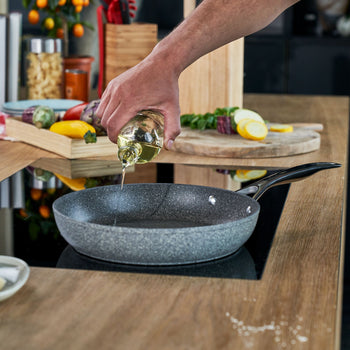 BALLARINI | SALINA - Patelnia do smażenia - Ø 200mm - Aluminium - Antracyt - Prime Gastro