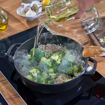 STAUB | BRAISERS - Brytfanna ze szklaną pokrywą - 280mm - Żeliwo - Czarny - Prime Gastro