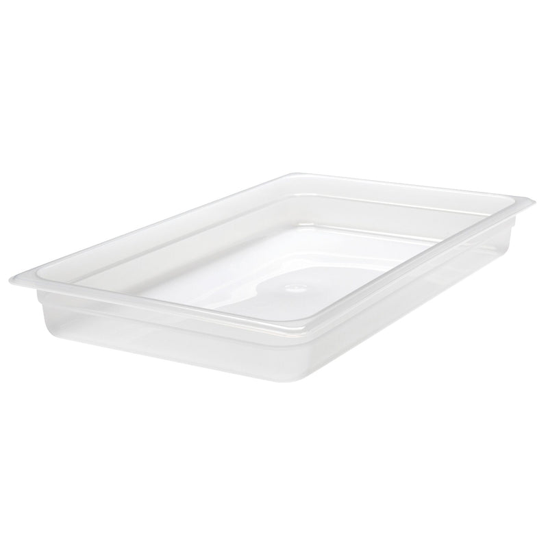 (6 sztuk) CAMBRO | Pojemniki GN z polipropylenu 1/1 – mleczne – wysokość: 65 mm