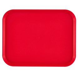 (12 szt.) CAMBRO | Taca do fast foodów - prostokątna - 360x460mm - wysoki profil - czerwona