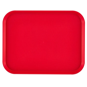 (12 szt.) CAMBRO | Taca do fast foodów - prostokątna - 360x460mm - wysoki profil - czerwona - Prime Gastro