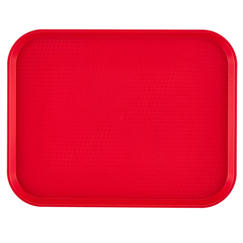 (12 szt.) CAMBRO | Taca do fast foodów - prostokątna - 360x460mm - wysoki profil - czerwona
