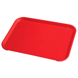 (12 szt.) CAMBRO | Taca do fast foodów - prostokątna - 360x460mm - wysoki profil - czerwona
