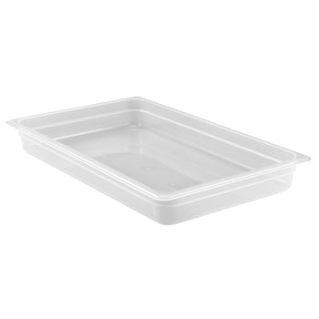 (6 sztuk) CAMBRO | Pojemniki GN z polipropylenu 1/1 – mleczne – wysokość: 100 mm - Prime Gastro