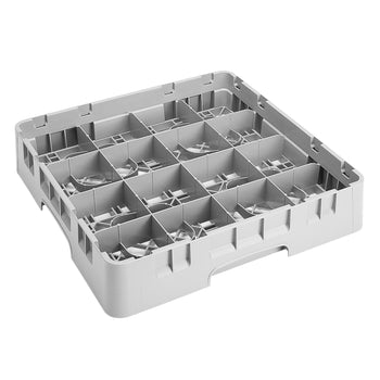 CAMBRO | CAMRACK® - Kosz do mycia filiżanek 1/1 - z 16 przegrodami - 500x500mmn - Szary - Prime Gastro