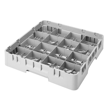 CAMBRO | CAMRACK® - Kosz do mycia filiżanek 1/1 - z 16 przegrodami - 500x500mmn - Szary - Prime Gastro