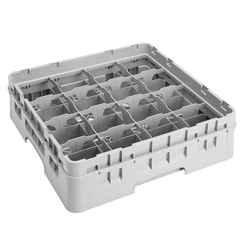 CAMBRO | CAMRACK® - Kosz do mycia filiżanek 1/1 - z 16 przegrodami - 500x500mmn - Szary - Prime Gastro
