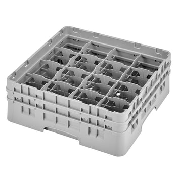 CAMBRO | CAMRACK® - Kosz do mycia filiżanek 1/1 - z 16 przegrodami - 500x500mmn - Szary - Prime Gastro