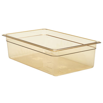 (6 szt.) CAMBRO | H-PAN™ - Żaroodporne pojemniki GN 1/1 - Bursztynowe - Głębokość 150 mm - Prime Gastro