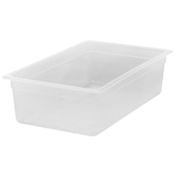 (6 sztuk) CAMBRO | Pojemniki GN z polipropylenu 1/1 – mleczne – wysokość: 150 mm
