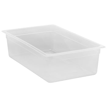 (6 sztuk) CAMBRO | Pojemniki GN z polipropylenu 1/1 – mleczne – wysokość: 150 mm - Prime Gastro