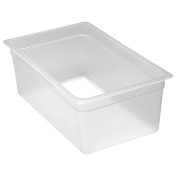 (6 sztuk) CAMBRO | Pojemniki GN z polipropylenu 1/1 – mleczne – wysokość: 200 mm - Prime Gastro